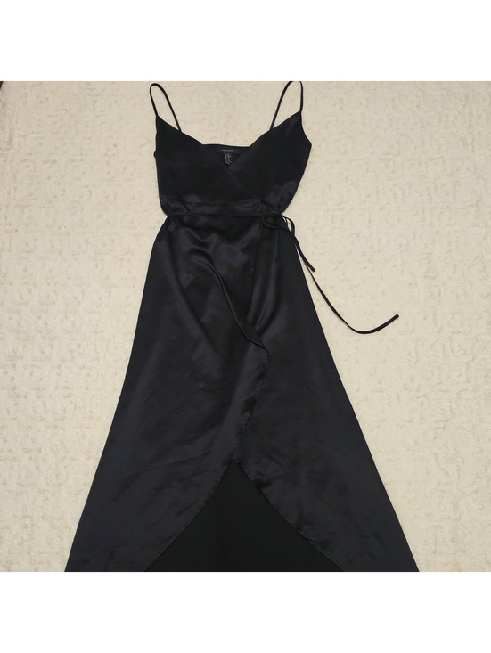Forever 21 Dresses & Skirts - Forever21 Satin Midi Wrap Slip Dress XS NWOT